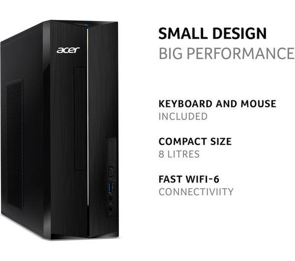 Acer Aspire XC-1760 Desktop PC Intel Core i5 12400 8GB 512GB SSD Windows 11