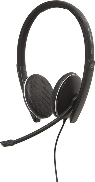 Sennheiser SC 165 USB Wired Binaural HD Stereo On Ear Headset For Business