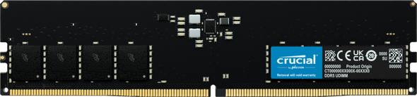 Crucial 32 GB DDR5 RAM Desktop Memory 4800 MHz CL40 CT32G48C40U5