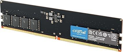 Crucial 32 GB DDR5 RAM Desktop Memory 4800 MHz CL40 CT32G48C40U5