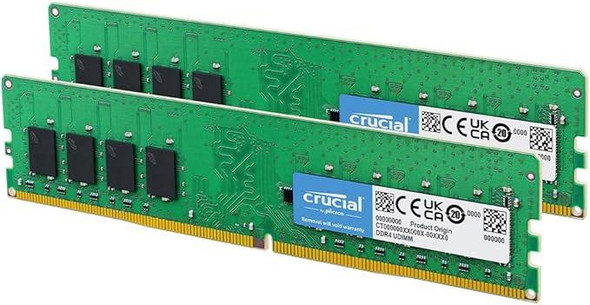 Crucial 16GB RAM Desktop Memory Kit (8GBx2) DDR4-3200 UDIMM