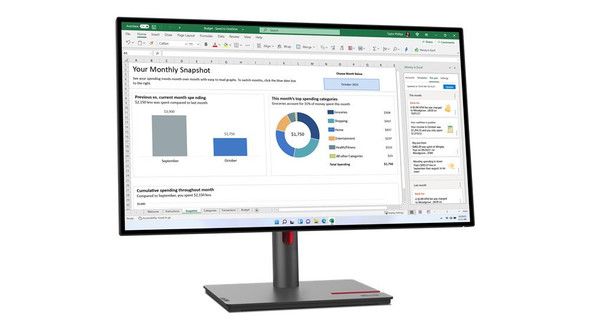 Lenovo ThinkVision P27q-30 27" 2560 x 1440 QHD IPS HDMI 2.1 DisplayPort Monitor