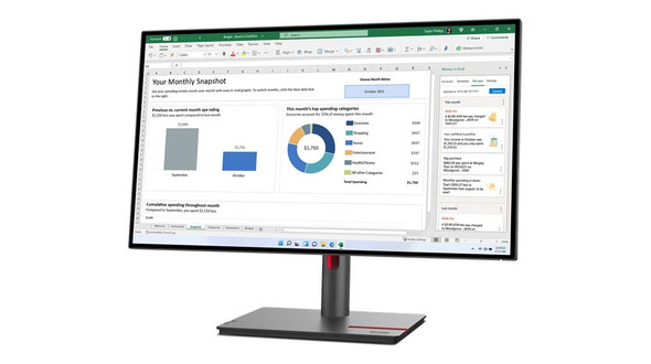Lenovo ThinkVision P27q-30 27" 2560 x 1440 QHD IPS HDMI 2.1 DisplayPort Monitor