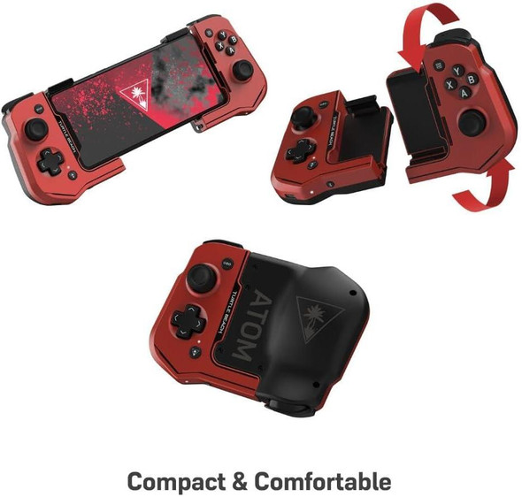 Turtle Beach Atom Mobile Gaming Controller Bluetooth 4.2 Red/Black