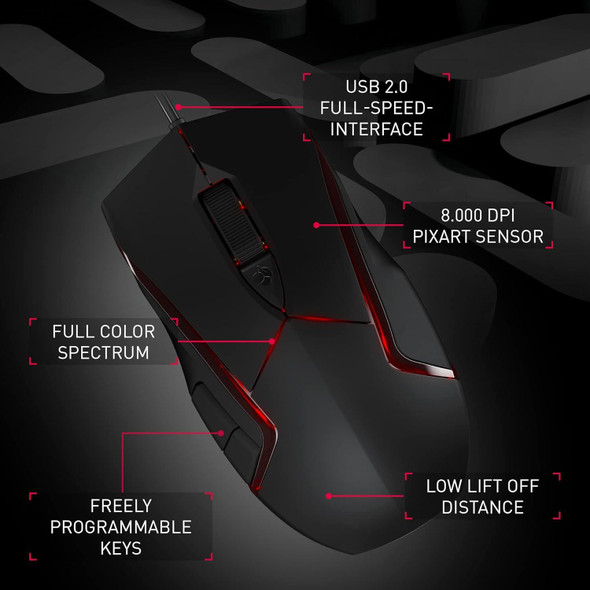 CHERRY MC 3.1 Wired high performance gaming mouse with RGB lighting