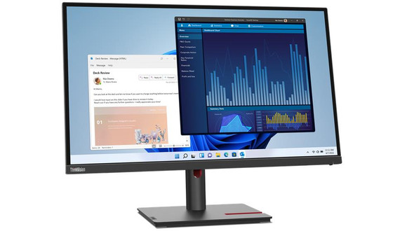 Lenovo ThinkVision T27p-30 27" USB-C Monitor 3840 x 2160 4K UHD IPS Flat Screen Black – image 2