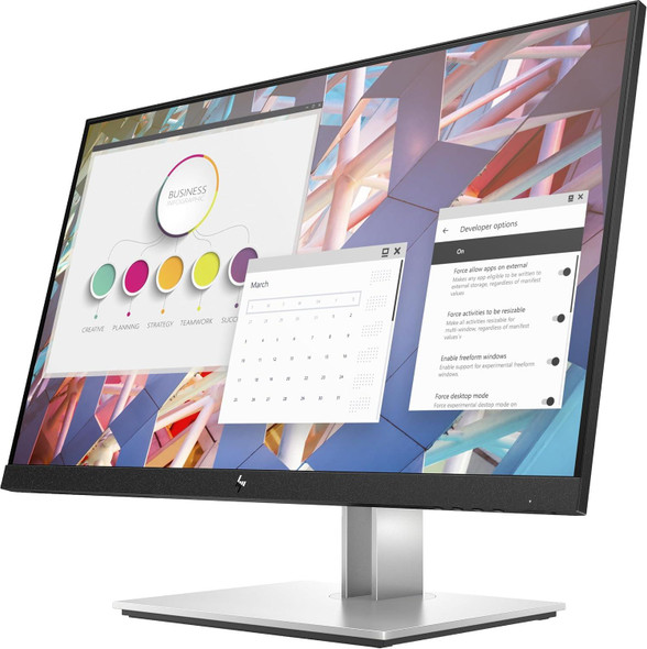 HP E24 G4 23.8" Monitor IPS Full HD HDMI DisplayPort with HP Eye Ease