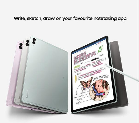 Samsung Galaxy Tab S9 FE+ 12.4" 128GB Tablet - Silver