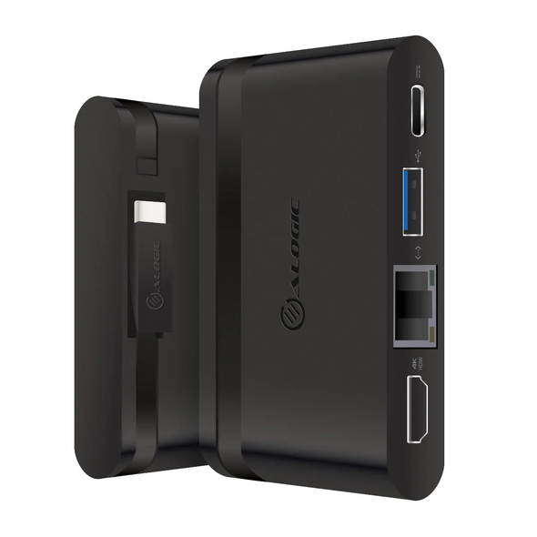 Alogic USB-C Travel Dock Essential With USB-PD Power Delivery 100w