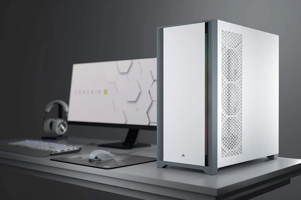 Corsair 5000D Tempered Glass Mid-Tower ATX PC Case White - NEW – image 2