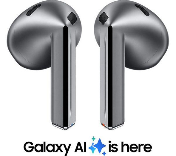 Samsung Galaxy Buds3 Wireless Bluetooth Noise-Cancelling Earbuds - Silver