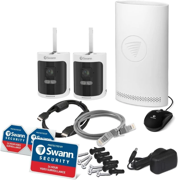 Swann AllSecure600 2K Quad HD Wi-Fi NVR Security System 2-Camera CCTV – image 2