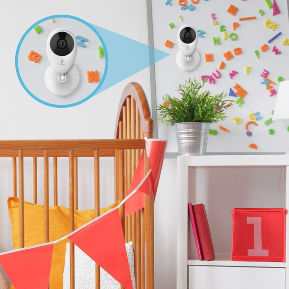 EZVIZ Mini O, 720p WiFi Smart Home Security Camera, WiFi, Works with Alexa