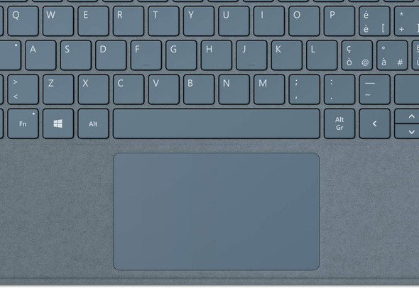 Microsoft Surface Go Type Cover - Ice Blue Alcantara, Backlit Keyboard