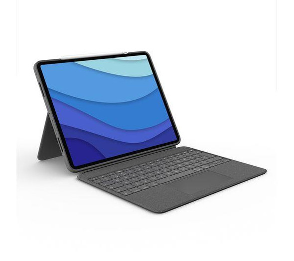 Logitech Combo Touch iPad Pro 12.9" Keyboard Folio Case Oxford Grey