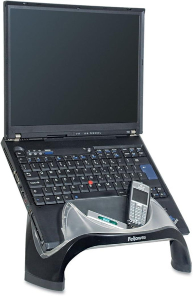 Fellowes Smart Suites Laptop Riser with USB Hub Black/Clear 8020201 Fellowes Smart Suites Laptop Riser with USB Hub Black/Clear 8020201