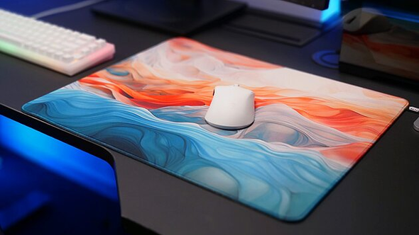 CHERRY XTRFY GP5 Amnis Gaming Mouse Mat - Blue, Large – image 2