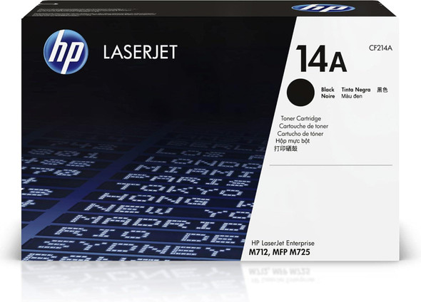 HP 14A Black Original LaserJet Toner Cartridge CF214A 10,000 Pages