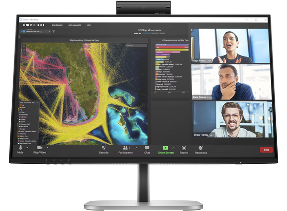 HP Series 5 Pro 24" FHD USB-C Conferencing Monitor 5MP Webcam HP Series 5 Pro 24" FHD USB-C Conferencing Monitor 5MP Webcam
