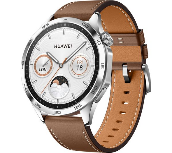 Huawei Watch GT 4 Smartwatch 46 mm AMOLED Brown Leather Strap Huawei Watch GT 4 Smartwatch 46 mm AMOLED Brown Leather Strap