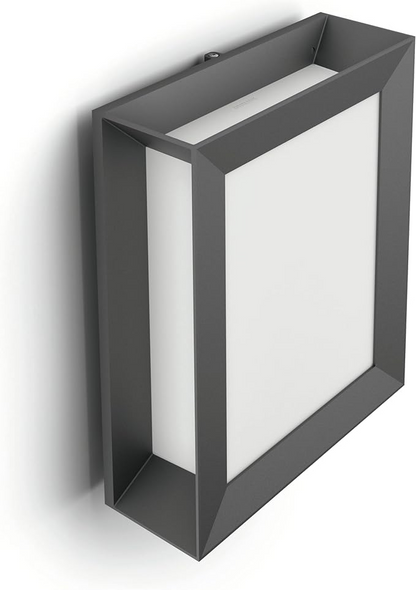 Philips Karp Outdoor Wall Light LED Lantern Anthracite Grey Garden Porch IP44 Philips Karp Outdoor Wall Light LED Lantern Anthracite Grey Garden Porch IP44