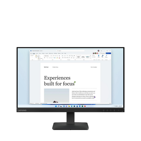 Lenovo L24-4e 23.8" FHD IPS Monitor 100Hz 4ms HDMI VGA Borderless VESA Mount Lenovo L24-4e 23.8" FHD IPS Monitor 100Hz 4ms HDMI VGA Borderless VESA Mount