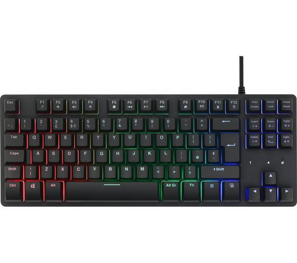 ADX FireFight Core K14 TKL Gaming Keyboard Black Backlit Anti-Ghosting
