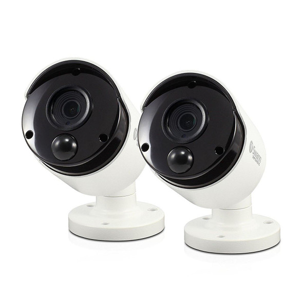Swann Thermal Sensing PIR Security Cameras 5MP Super HD Bullet CCTV 2 Pack