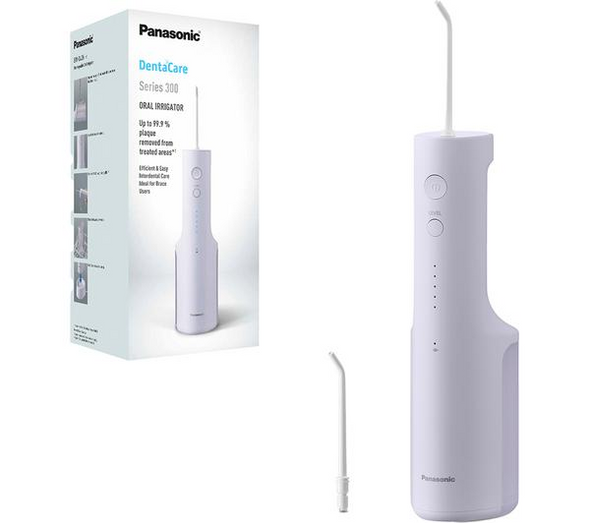 Panasonic Series 300 Cordless Oral Irrigator Water Flosser 5 Pressure Settings
