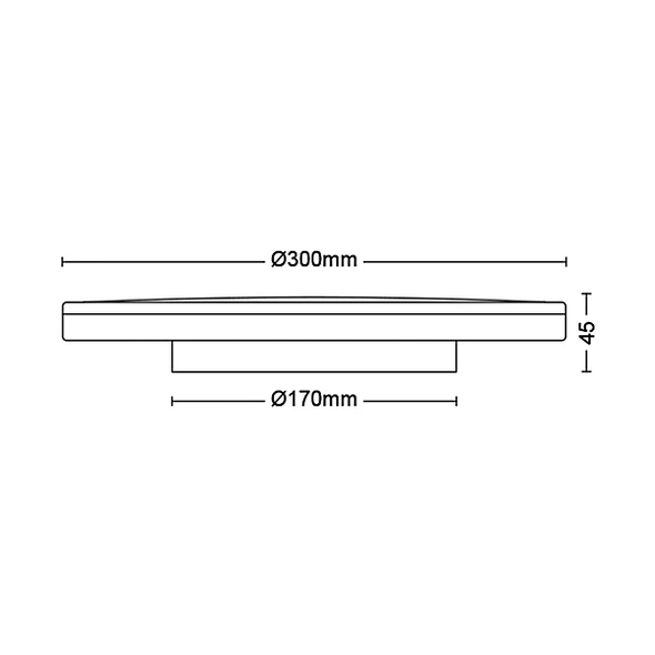 Philips Ozziet CL570 Slim LED Ceiling Light 18W Warm White Flush Ceiling Light – image 2