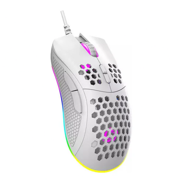 NOS M-600 V2 Ultralight RGB Optical Gaming Mouse - 7 Prog. Buttons, 7200 DPI NOS M-600 V2 Ultralight RGB Optical Gaming Mouse - 7 Prog. Buttons, 7200 DPI