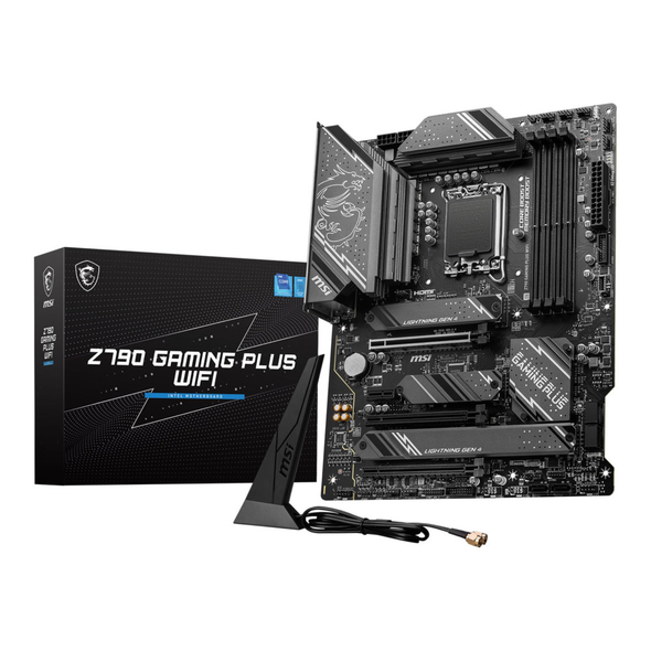 MSI Z790 GAMING PLUS WIFI Motherboard 1700 ATX Intel DDR5 OC PCIe 5.0 20G USB