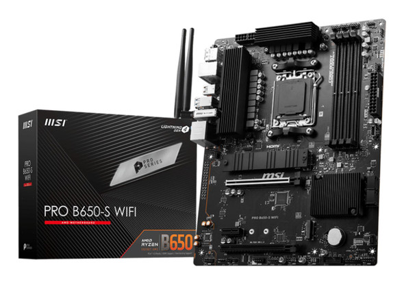 MSI PRO B650-S WIFI AM5 ATX Motherboard DDR5 PCIe 4.0 for AMD Ryzen 7000 8000