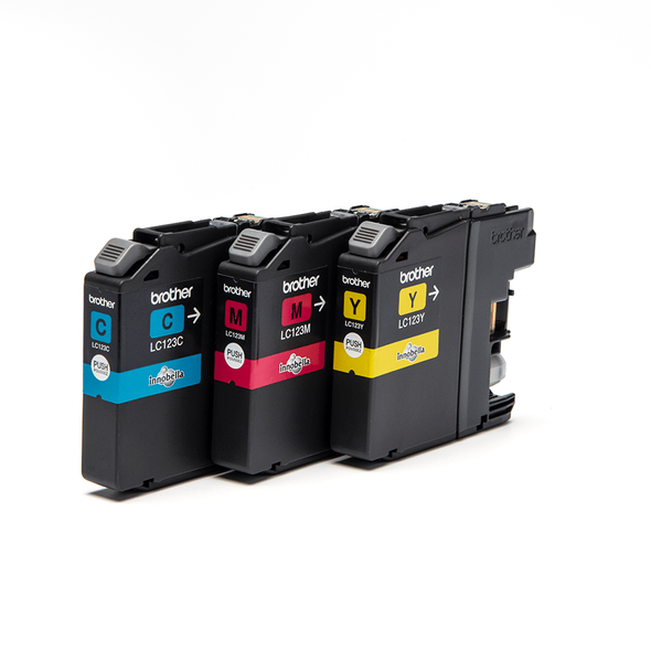 Genuine Brother LC123RBWBP Rainbow Pack Ink Cartridge CMY Multipack