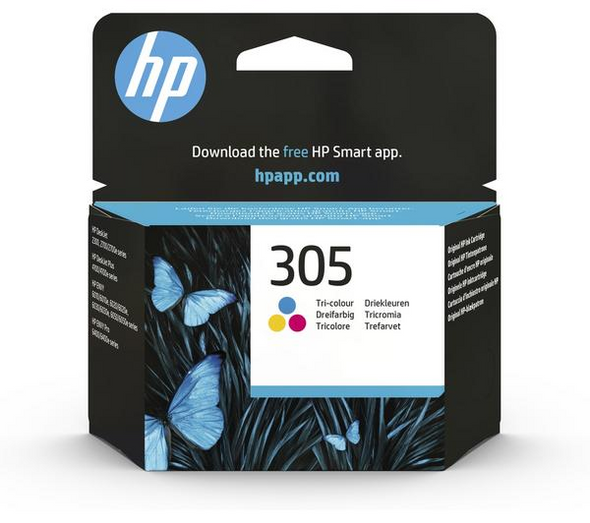 Genuine HP 305 Tri-Colour Ink Cartridge 3YM60AE