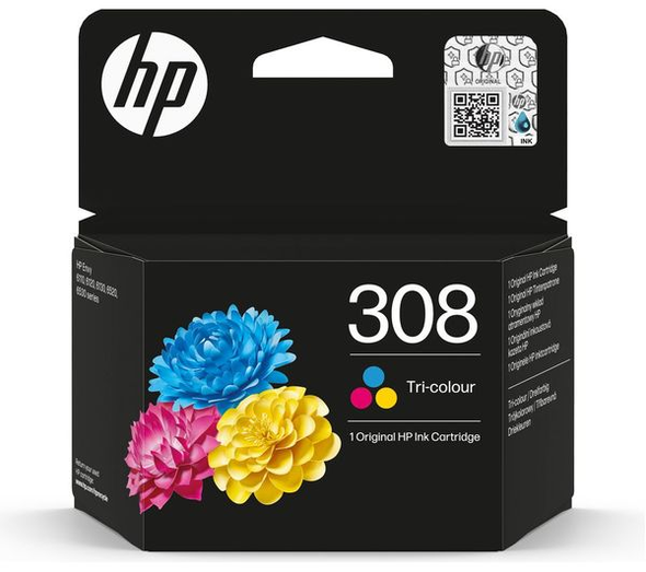 HP 308 Tri-Colour Ink Cartridge - 7FP20UE Original