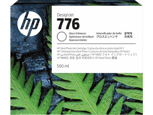 HP 776 Gloss Enhancer Ink Cartridge 500ml for DesignJet Z9+ Pro – image 2
