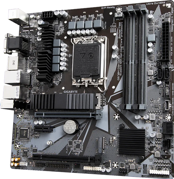 Gigabyte Q670M D3H DDR4 Motherboard LGA1700 Intel vPro Dual LAN Micro-ATX