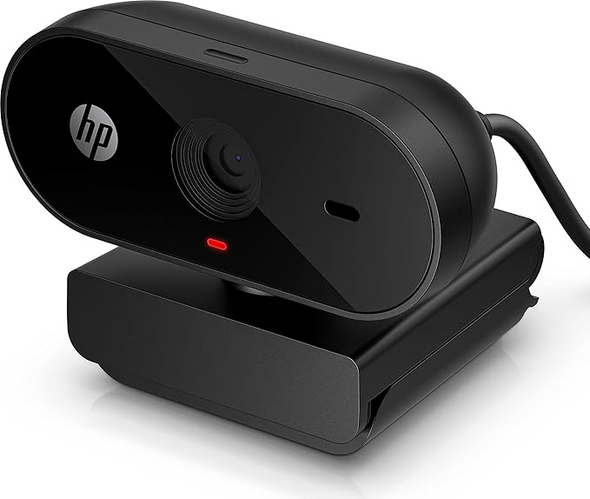 HP 325 Webcam Full HD 1080p USB PC Laptop Camera with Mic for Zoom & Teams