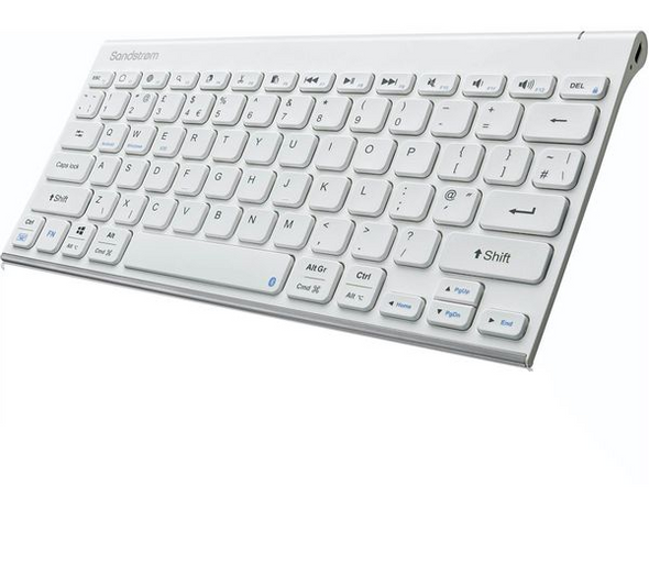 Sandstrom Wireless Bluetooth Keyboard Slim Quiet Multi-Device PC Mac