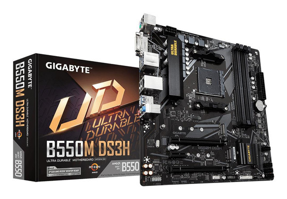 Gigabyte B550 DS3H AM4 DDR4 PCIe 4.0 ATX AMD Motherboard