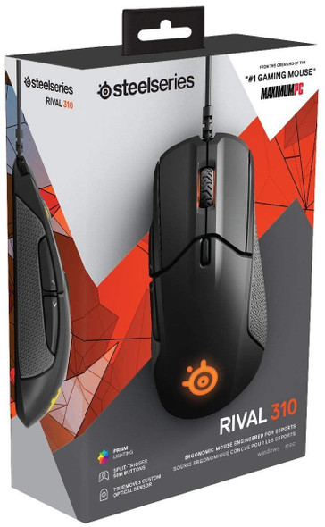 SteelSeries Rival 310, Optical Gaming Mouse, RGB Illumination, 6 Buttons
