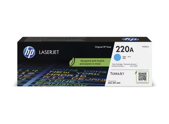 HP 220A Cyan Original LaserJet Toner Cartridge