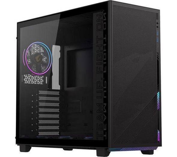 Gigabyte AORUS C400 GLASS Mid Tower Gaming Case - Black