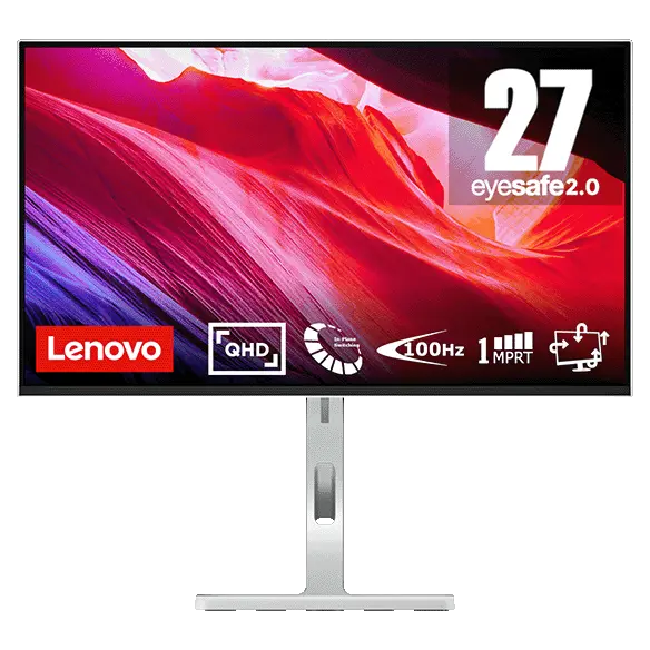 Lenovo L27q-4A 27" QHD 2K IPS Monitor 100Hz 4ms 99% sRGB Speakers