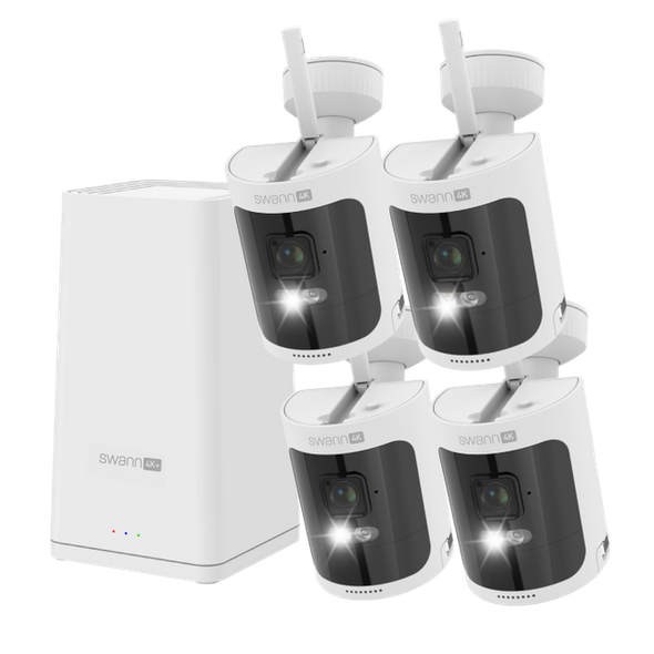 Swann AllSecure 4K Wireless Security Kit 4 Cameras & NVR Power Hub