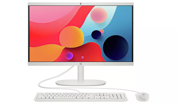 HP 22-dg0007na 21.45" FHD All-in-One PC Celeron N100 8GB 128GB White