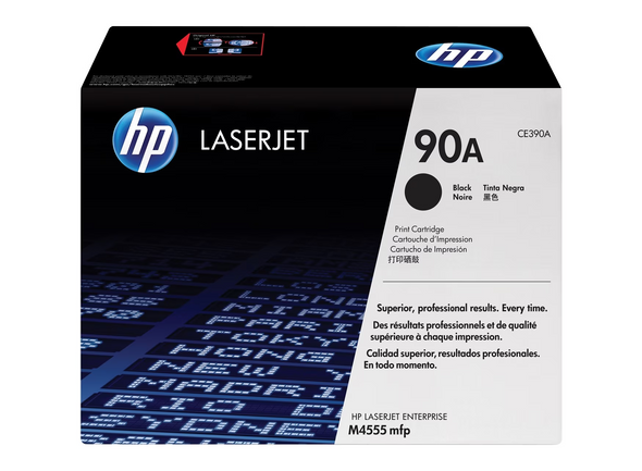Original HP 90A Black LaserJet Toner Cartridge CE390A