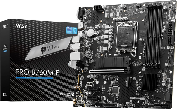 MSI PRO B760M-P Intel LGA1700 DDR5 Micro-ATX Motherboard 2x M.2