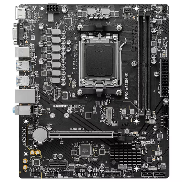 MSI PRO A620M-E AMD AM5 Micro-ATX Motherboard DDR5 PCIe 4.0 M.2 – image 2